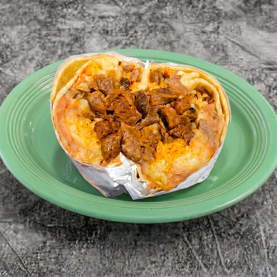 Delicious Carne Asada Burrito